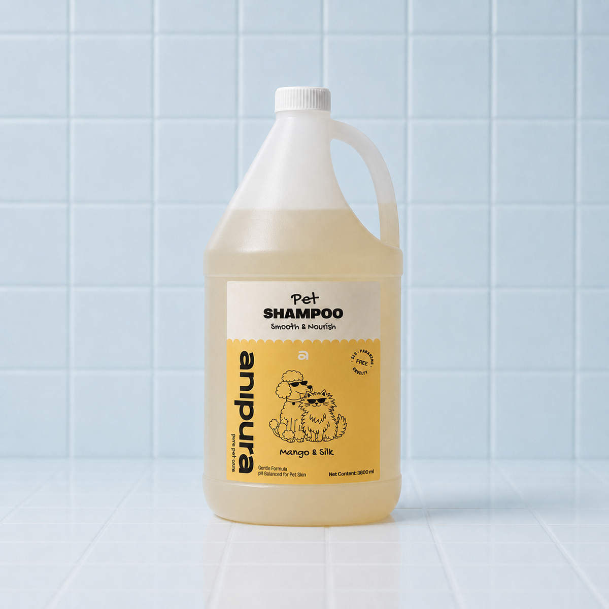 ANIPURA Professional Pet Shampoo Mango & Silk, 3800 ml
