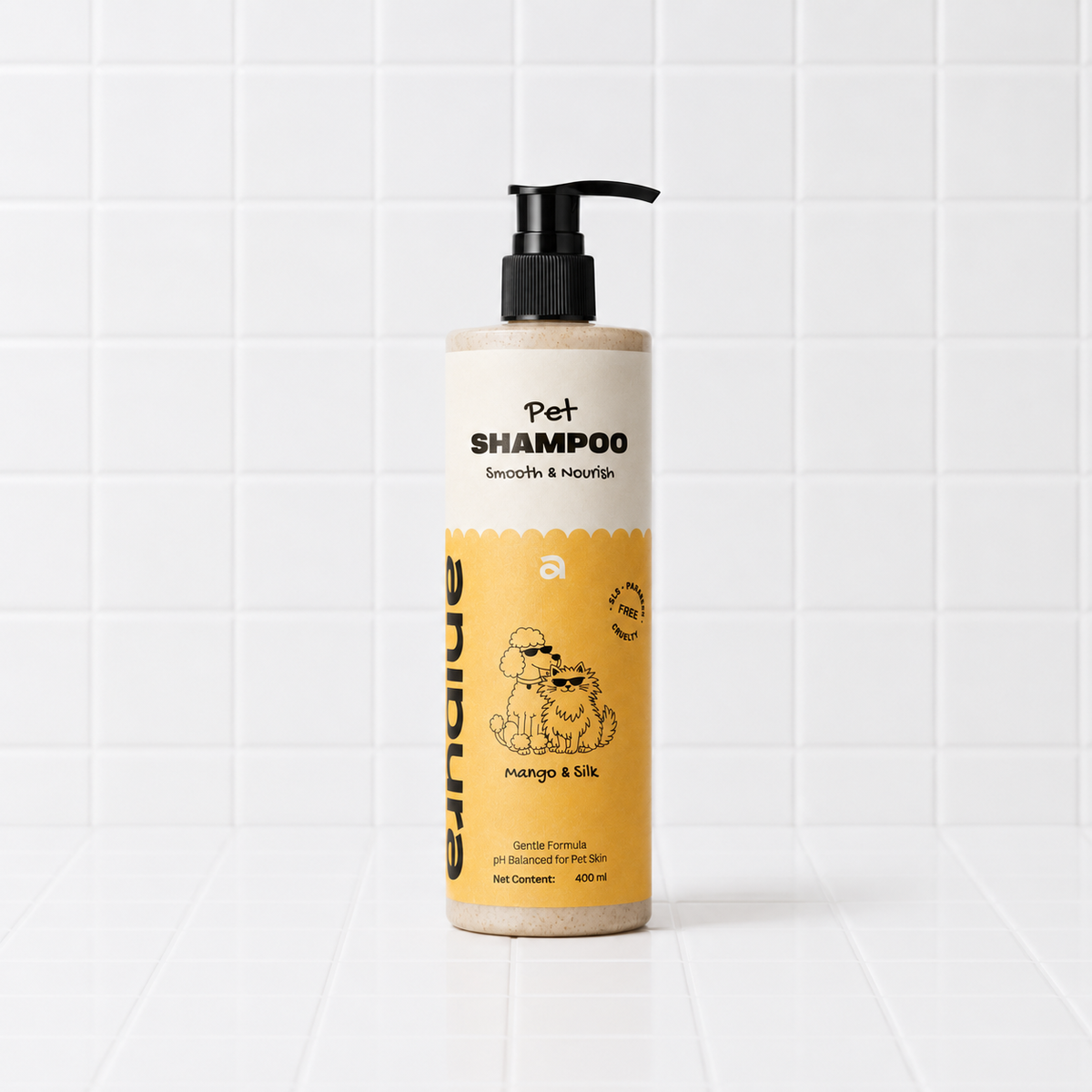ANIPURA Pet Shampoo Mango & Silk, 400 ml