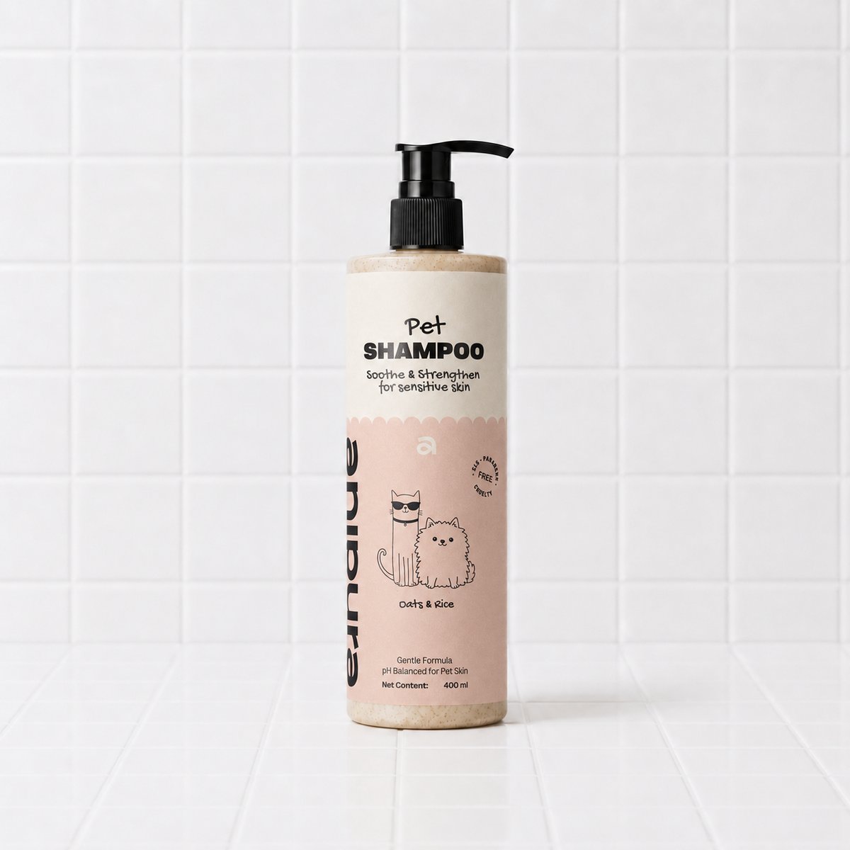 ANIPURA Pet Shampoo Oats & Rice, 400 ml